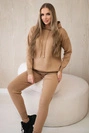 Pullover-Set Sweatshirt + Hose Kamel