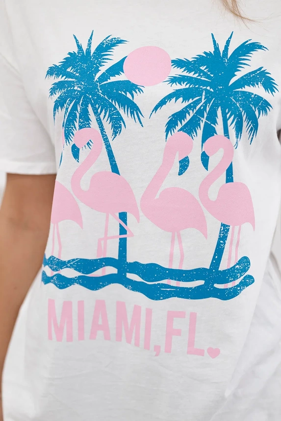 Trinta medvilninė palaidinė Miami baltas