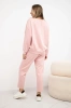 Set butterweicher Stoff Sweatshirt + Hose puderrosa