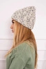 Women's cap Eliza K205 ecru+gray