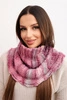 Women's soft wool scarf winter golf KN21 dark pink