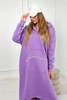 Isoliertes Kleid mit Kapuze violett