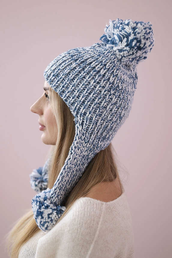 Damen Ohrenklappen Emma K343 denim