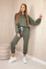 Viskose-Set Sweatshirt + Hose khaki