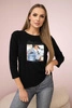 Blouse with print Collage black