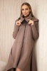 Insulated dress with longer sides mocca