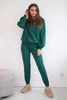 Sweatshirt set with a hood green