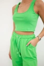 Souprava top+kalhoty zelená neonová