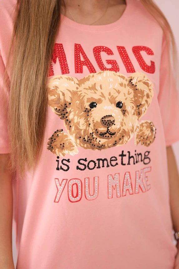 Blúzka s potlačou Magic marhuľa