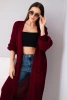 Sweater long cardigan burgundy