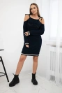 Tres Chic Kleid in navy blau