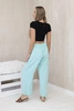 Hose mit weitem Bein Minze