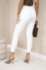 Jeans with a bow white 