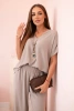 Set with necklace blouse + pants fango