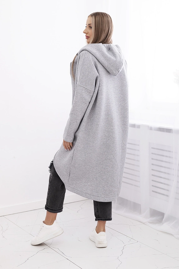 Isoliertes langes Sweatshirt grau