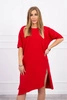 Rotes Kleid in Übergröße