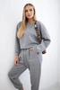 Viskose-Set Amour Sweatshirt + Hose grau