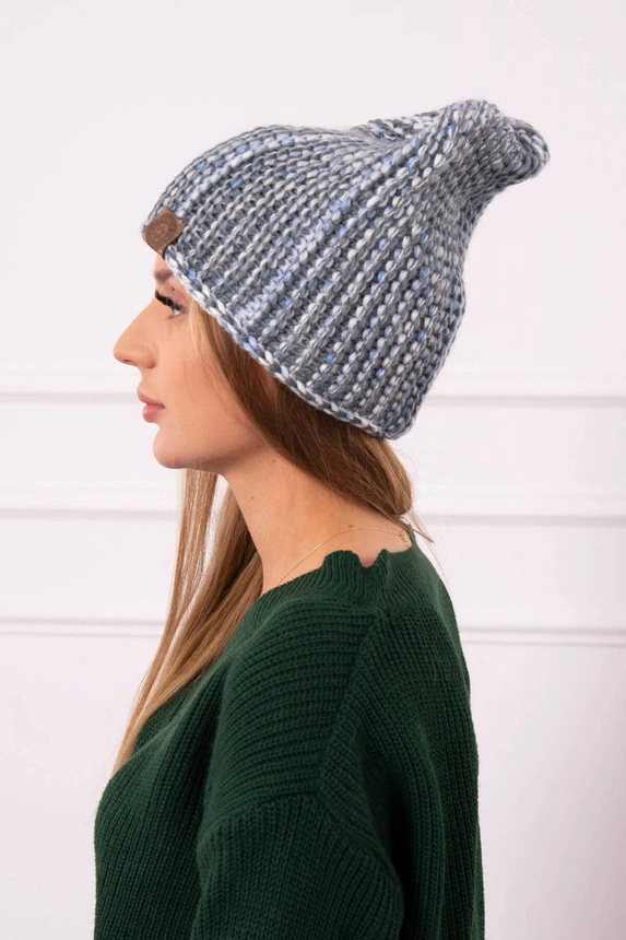 Cap with fleece Zoja K306 gray + blue