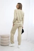 Sweater set sweatshirt + pants dark beige