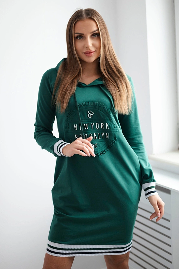 Brooklyn tamsiai žalia suknelė