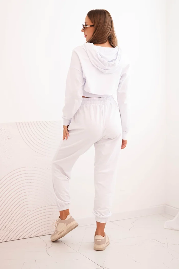 3-piece cotton set white