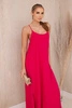 Long dress with straps fuchsia