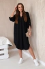 V-neck dress black