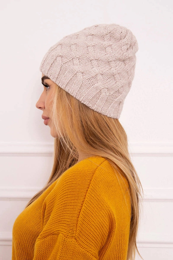 Agnes Fleecemütze K239 hellbeige
