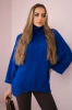 V-neck sweater ginger Ingwer cornflower blue