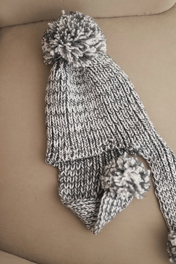 Women's earflap hat Emma K343 graphite