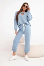 Damen-Set Butter mit Herz-Ausschnitt Jeansfarbe