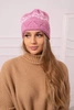 Moteriška kepurė Kira K374 dark pink+white