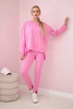 Set with an oversize blouse light pink