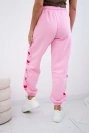 Amour cotton trousers pink