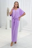 Комплект блузки с брюками светло-фиолетовый
