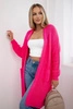 Cardigan with pockets pink neon