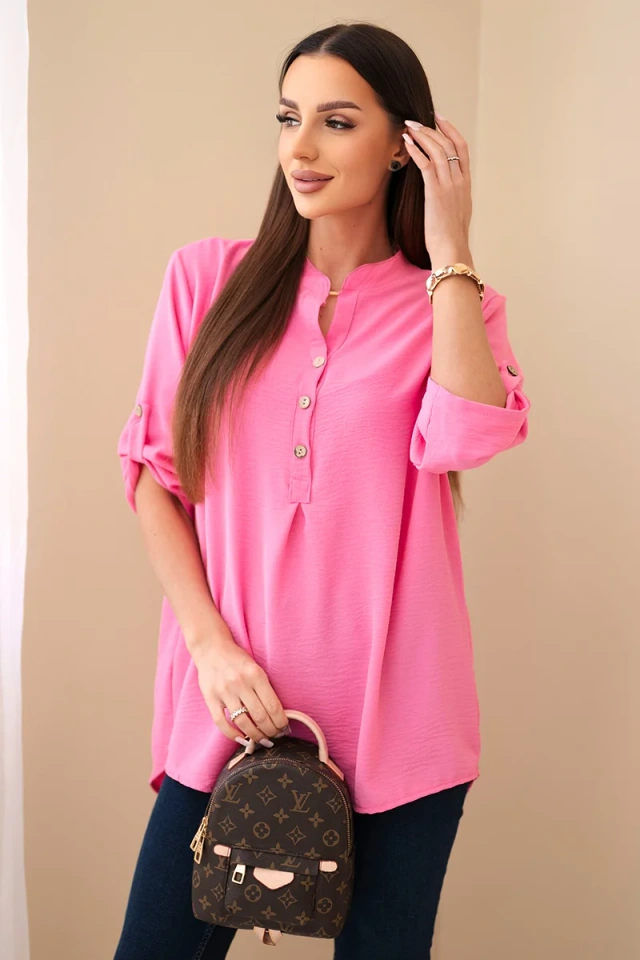 Top with longer back pink