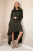 Insulated dress with longer sides khaki