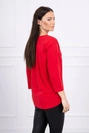 Bedruckte Bluse Original rot