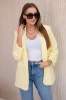 Elegant jacket with lapels yellow