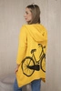 Senf bedrucktes Fahrrad-Sweatshirt