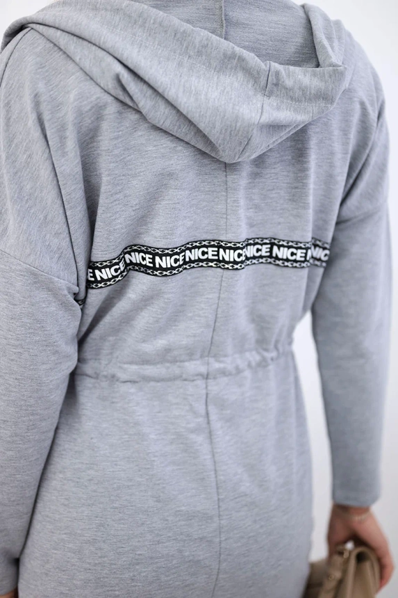 Coatee with longer back gray