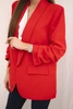 Elegantná bunda s chlopňami červená