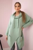 Tunic with envelope front Oversize dark mint