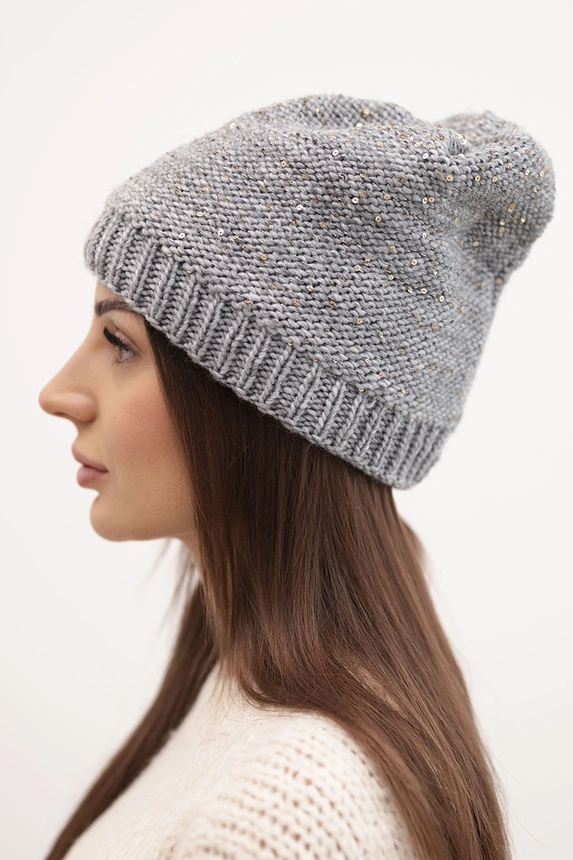 Women's cap Amira K359 light gray