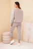 Set sweatshirt + pants buttery fabric beige