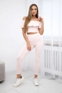 Set with a frill powdered pink