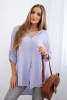 Cotton muslin shirt light purple