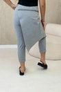 Punto Milano Winterhose mit dekorativem Reißverschluss grau