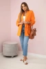 Elegantná bunda s chlopňami oranžová